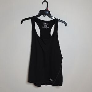 L.L. Bean Women's Black  Racer Back Tank Top XLARGE